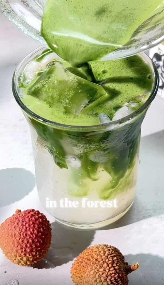 Lychee Sparkling Matcha